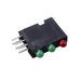5640200122F by Dialight - LED CBI 3MM 3X1 RED/GRN/GRN