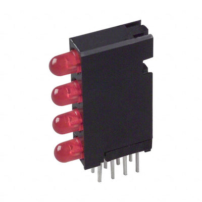 5680101111F by Dialight - LED 4HI 3MM HI EFF RED PC MNT