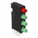 5680101222F by Dialight - LED CBI 3MM 4X1 RED,GRN,GRN,GRN