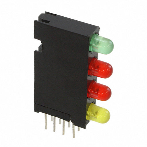 5680102113F by Dialight - LED CBI 3MM 4X1 GRN,RED,RED,YLW