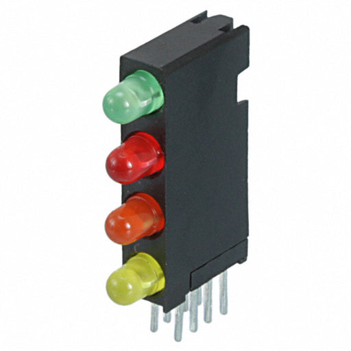 5680102173F by Dialight - LED CBI 3MM 4X1 GRN,RED,ORN,YLW