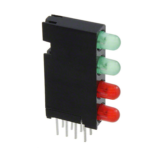 5680102211F by Dialight - LED CBI 3MM 4X1 GRN,GRN,RED,RED