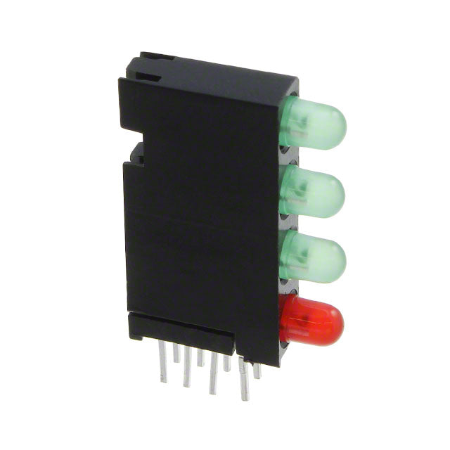 5680102221F by Dialight - LED CBI 3MM 4X1 RED,GRN,GRN,GRN
