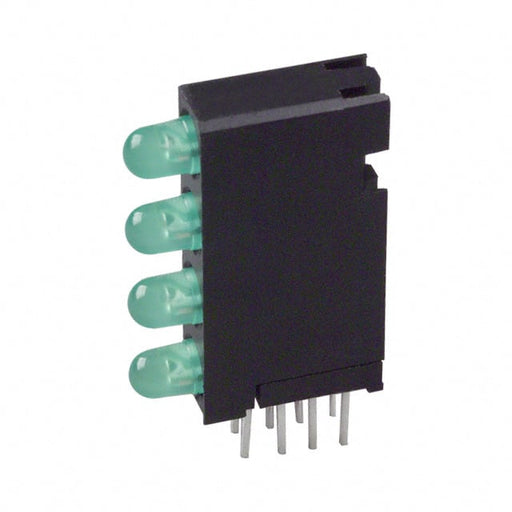 5680302222F by Dialight - LED 4HI 3MM 5V GREEN PC MNT