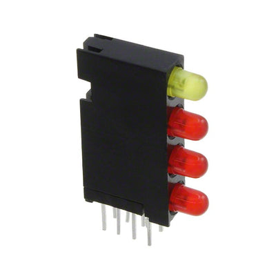 5680103111F by Dialight - LED CBI 3MM 4X1 YLW,RED,RED,RED