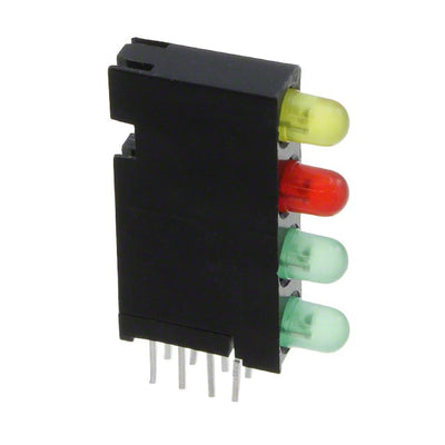 5680103122F by Dialight - LED 3MM QUAD LEVEL CBI Y,R,G,G