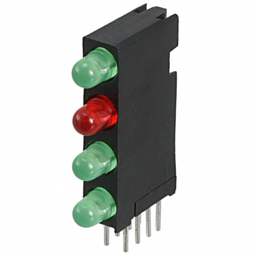 5680202122F by Dialight - LED CBI 3MM 4X1 GRN,GRN,GRN,GRN