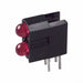 5680F1_1 by Visual Communications Company - VCC - LED RED T1 DUAL RIGHT ANGLE PCB