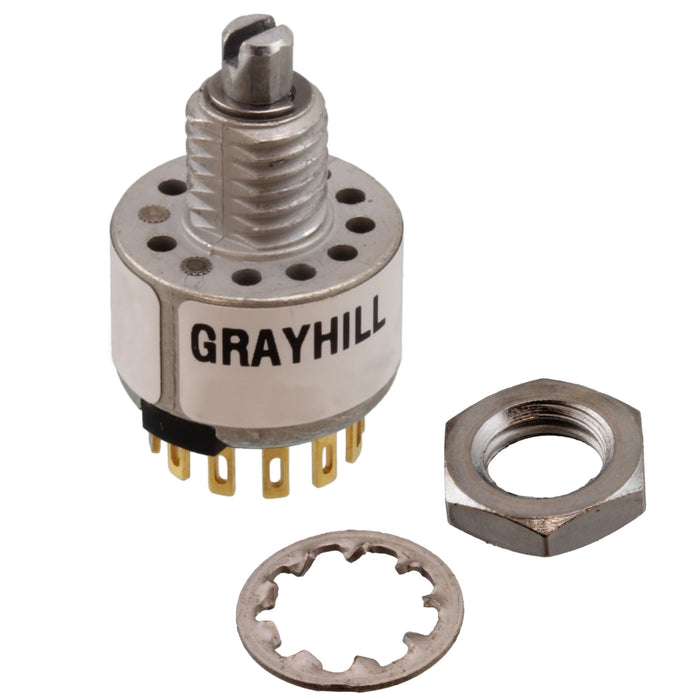 56B30-01-1-02N by Grayhill Inc. - SWITCH ROTARY 2POS 200MA 115V