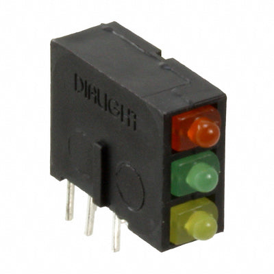 5700100723F by Dialight - LED CBI 2MM 3X1 ORN,GRN,YLW DIFF