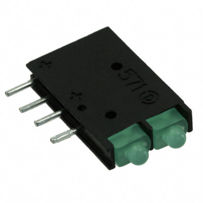 5710122100F by Dialight - LED CBI 2MM BI-LEVEL GN,GN DIFF