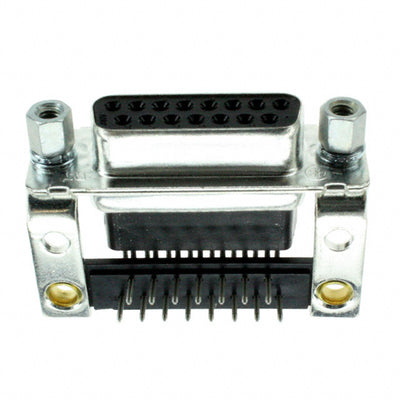 5747021-2 by TE Connectivity AMP Connectors - CONNECTOR D-SUB RCPT 15POS R/A SLDR