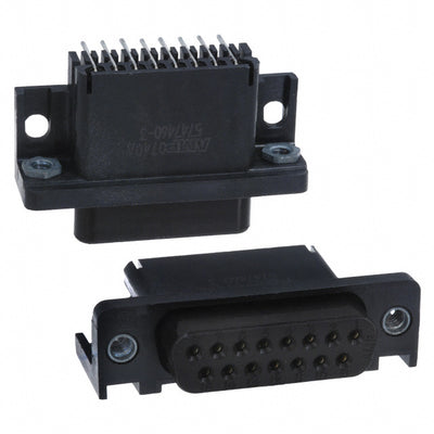 5747460-3 by TE Connectivity AMP Connectors - CONNECTOR D-SUB RCPT 15POS R/A SLDR