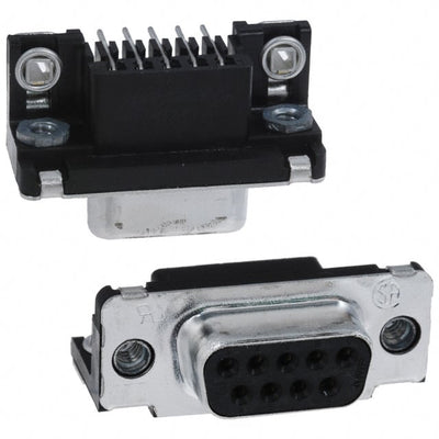 747844-3 by TE Connectivity AMP Connectors - CONNECTOR D-SUB RCPT 9POS R/A SLDR
