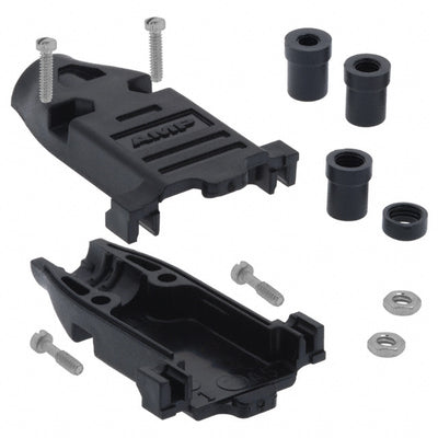 748678-1 by TE Connectivity AMP Connectors - CONNECTOR BACKSHELL 9POS 180DEG BLACK