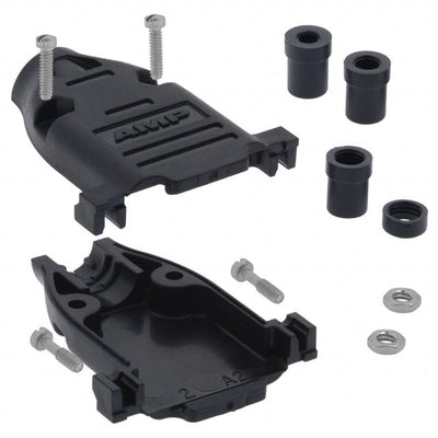 748678-2 by TE Connectivity AMP Connectors - CONNECTOR BACKSHELL 15POS 180DEG BLK