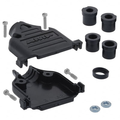 748678-3 by TE Connectivity AMP Connectors - CONNECTOR BACKSHELL 25POS 180DEG BLK