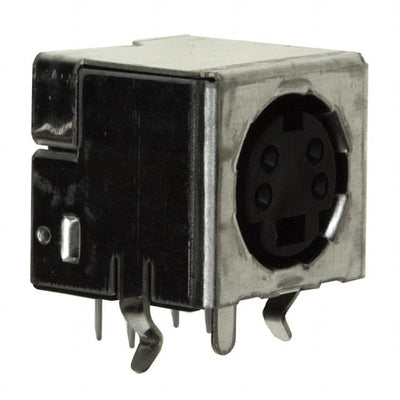 5749230-1 by TE Connectivity AMP Connectors - CONNECTOR RECPT FMALE MINI DIN 4P SLDR