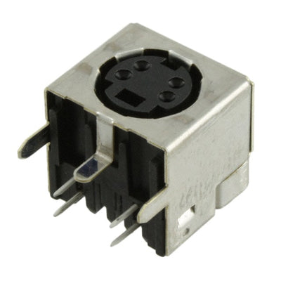 5749263-1 by TE Connectivity AMP Connectors - CONNECTOR RECPT FMALE MINI DIN 4P SLDR