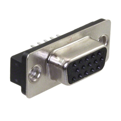5749374-1 by TE Connectivity AMP Connectors - CONNECTOR D-SUB HD RCPT 15P VERT SLDR