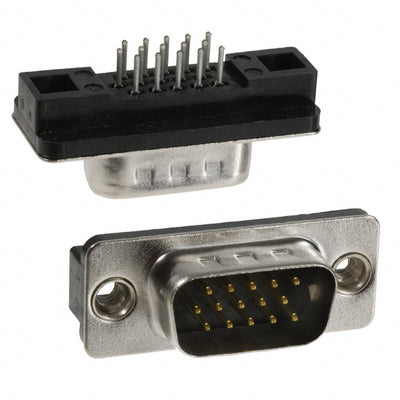 749798-1 by TE Connectivity AMP Connectors - CONNECTOR D-SUB HD PLUG 15P VERT SLDR