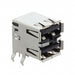 5787745-4 by TE Connectivity AMP Connectors - CONNECTOR RECPT USB2.0 TYPEA STACK R/A