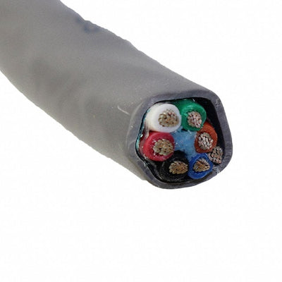58116 SL002 by Alpha Wire - CABLE 6CON 22AWG SLATE SHLD 500