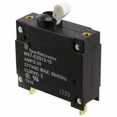 W67-X2Q13-10 by TE Connectivity Potter & Brumfield Relays - CIR BRKR MAG-HYDR 10A 277VAC