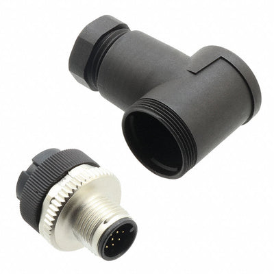 6-2271122-2 by TE Connectivity AMP Connectors - M12, MALE, A CODE, R/A, 12P, PG9
