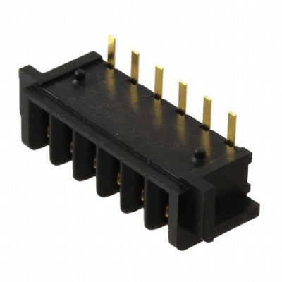 6-6447143-6 by TE Connectivity AMP Connectors - CONNECTOR RECPT 6POS 2.50MM R/A SLDR