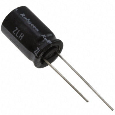 80ZLH82MEFCT810X12.5 by Rubycon - ALUMIN CAP 82UF 20% 80V RADIAL