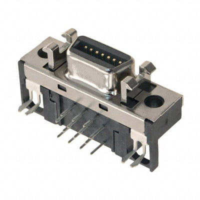 60110145740 by HARTING - CONNECTOR SCSI RCPT 14POS R/A SOLDER