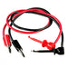 601W-18 R/B by E-Z-Hook - TEST LEAD BANANA/GRABBER 18"" 2PC