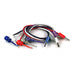 601XR-18 5R by E-Z-Hook - TEST LEAD BANANA/GRAB 18"" SET/5