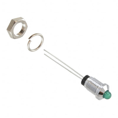 6051211110F by Dialight - LED PNL IND 5MM GREEN PROTRUDING