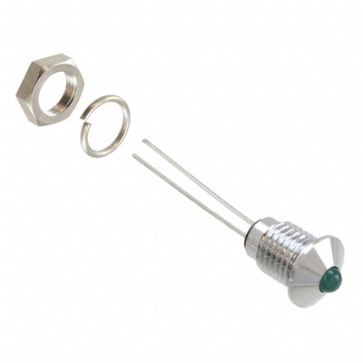 6061211110F by Dialight - LED PNL IND 6MM GRN 3V PROTRUD