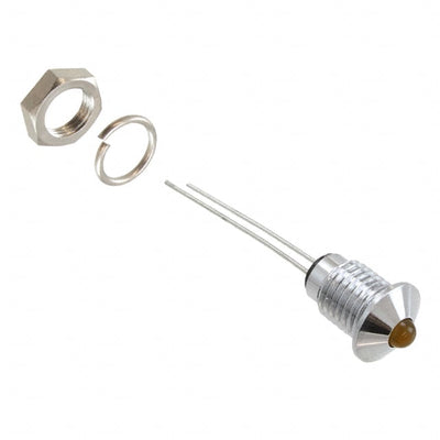 6061311110F by Dialight - LED PNL IND 6MM YLW 2V PROTRUD