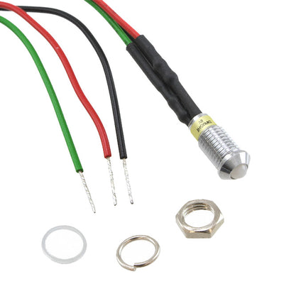 6061415110F by Dialight - LED PNL IND 6MM R,G 3V PROTRUD