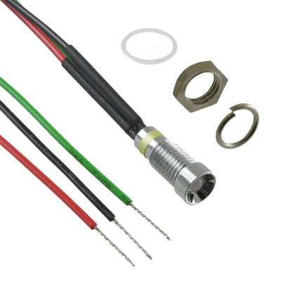 6062415110F by Dialight - LED PNL IND 6MM R,G 3V RECESS