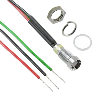 6062415120F by Dialight - LED PNL IND 6MM R,G 6V RECESS