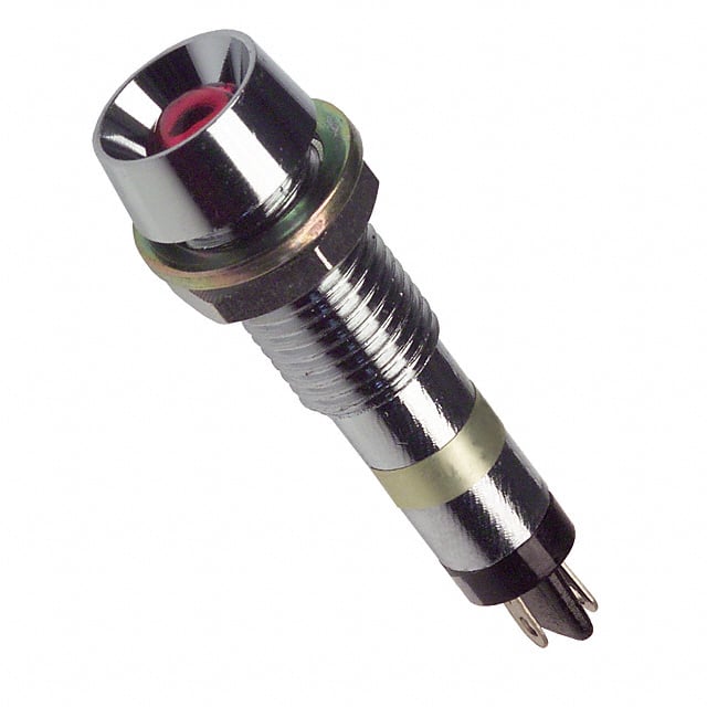 6072112130F by Dialight - LED PNL MT 7MM 12V CHROME RED