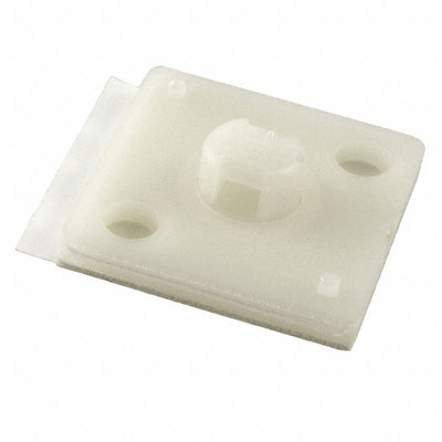 607847-1 by TE Connectivity Raychem Cable Protection - CABLE TIE HLD SGL SWIVEL ADH WHT