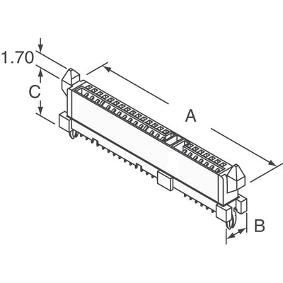 10022676-011LF by Amphenol ICC (FCI) - CONNECTOR SATA RCPT 22P PRESSFIT PCB
