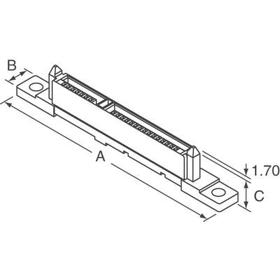 10045103-001C-TRLF by Amphenol ICC (FCI) - CONNECTOR SATA RCPT 22POS SLD SMD