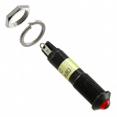 6091122140F by Dialight - LED PNL MT 9MM 24V BLACK RED