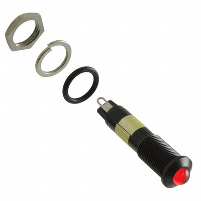 6091122330F by Dialight - LED 9MM PMI R 12V BLK HS W GASKT