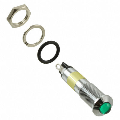 6091212330F by Dialight - LED 9MM GREEN PMI W GASKET