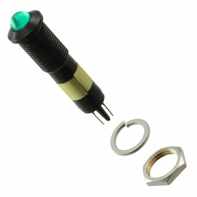 6091222130F by Dialight - LED PNL MT 9MM 12V BLACK GREEN