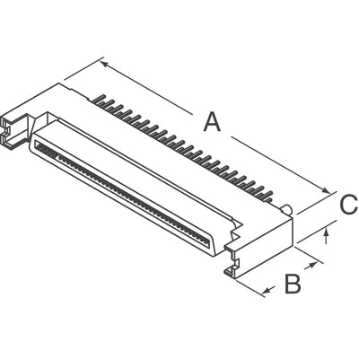 71780-005LF by Amphenol ICC (FCI) - CONNECTOR SCA-2 RCPT 80POS VERT SLDR