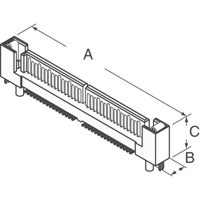 10045646-002TRLF by Amphenol ICC (FCI) - CONNECTOR SAS 4X HEADER 32POS SLD SMD